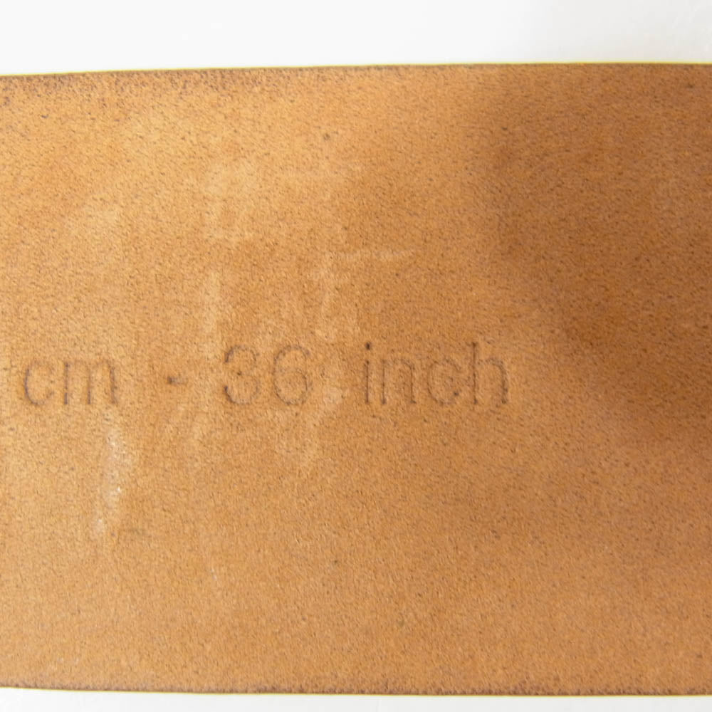 DOLCE&GABBANA ドルチェアンドガッバーナ DCロゴ レザー ベルト ベージュ系【中古】