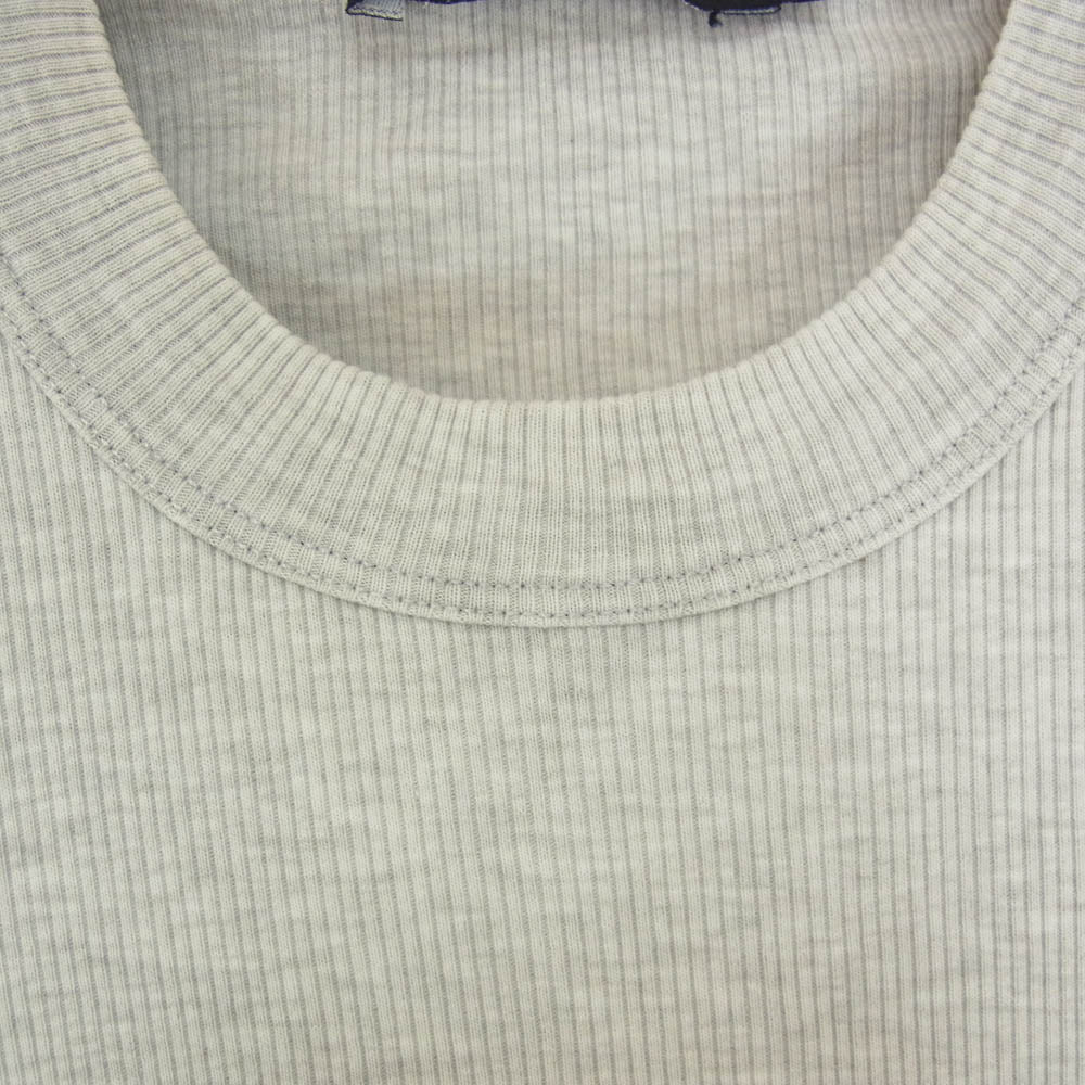 DOLCE&GABBANA ドルチェアンドガッバーナ クルーネック コットン カットソー 長袖 グレー系 44【中古】