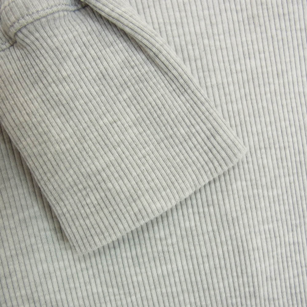 DOLCE&GABBANA ドルチェアンドガッバーナ クルーネック コットン カットソー 長袖 グレー系 44【中古】