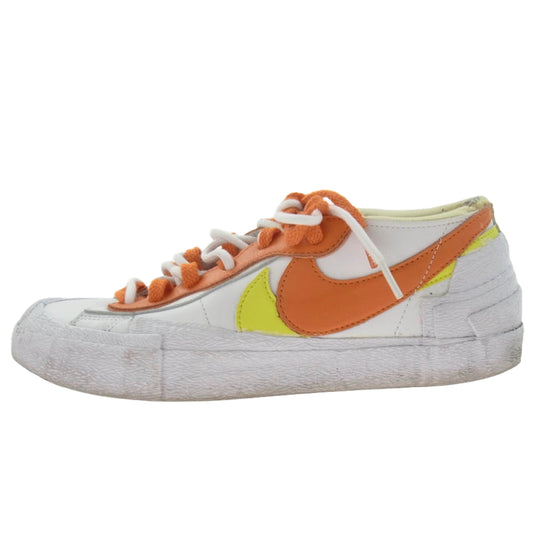 NIKE ナイキ DD1877-100 × sacai サカイ BLAZER LOW MAGMA ORANGE ブレーザーロー マグマオレンジ ローカットスニーカー ホワイト系 オレンジ系 26cm【中古】