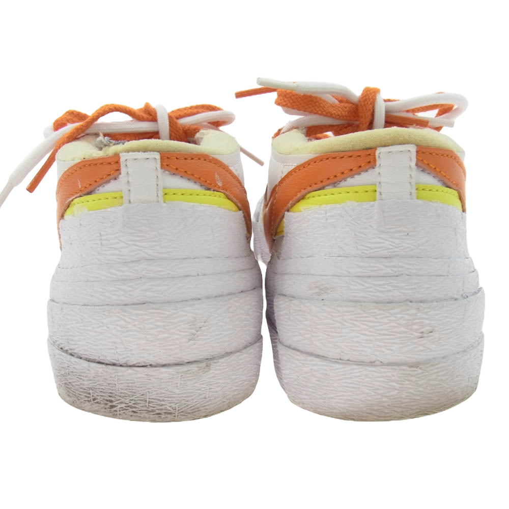 NIKE ナイキ DD1877-100 × sacai サカイ BLAZER LOW MAGMA ORANGE ブレーザーロー マグマオレンジ ローカットスニーカー ホワイト系 オレンジ系 26cm【中古】