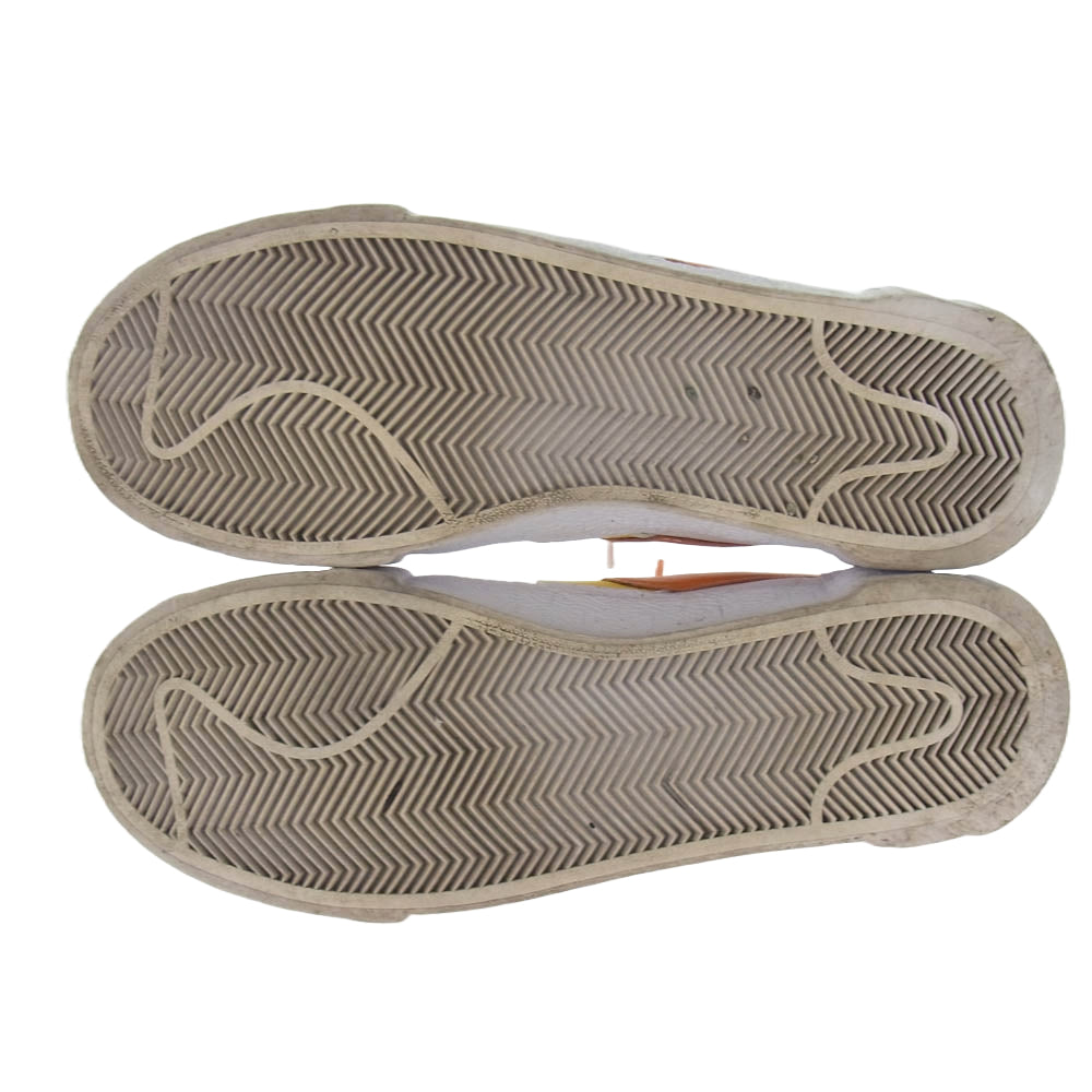 NIKE ナイキ DD1877-100 × sacai サカイ BLAZER LOW MAGMA ORANGE ブレーザーロー マグマオレンジ ローカットスニーカー ホワイト系 オレンジ系 26cm【中古】