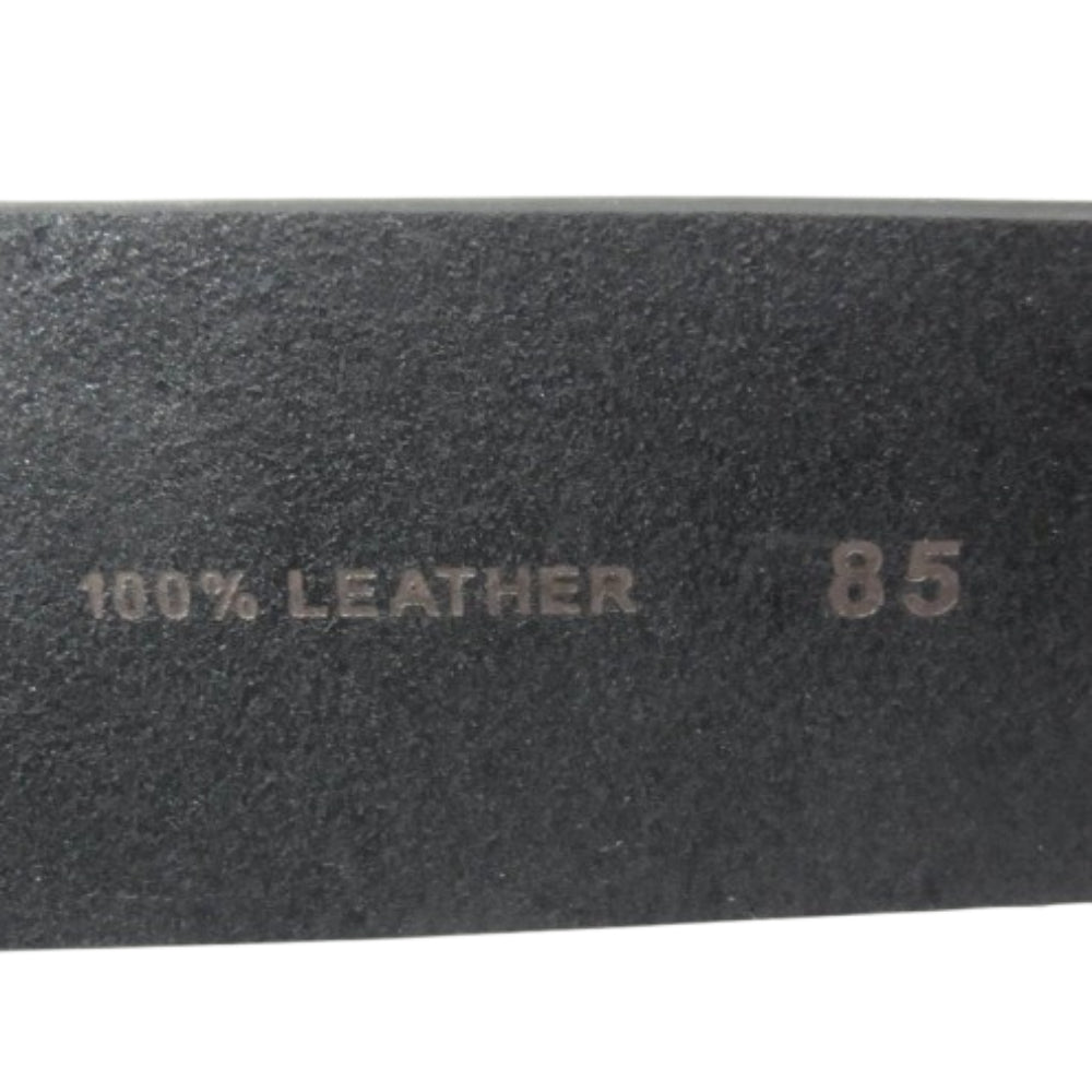 DSQUARED2 ディースクエアード ロゴバックル レザー ベルト ブラック系【中古】