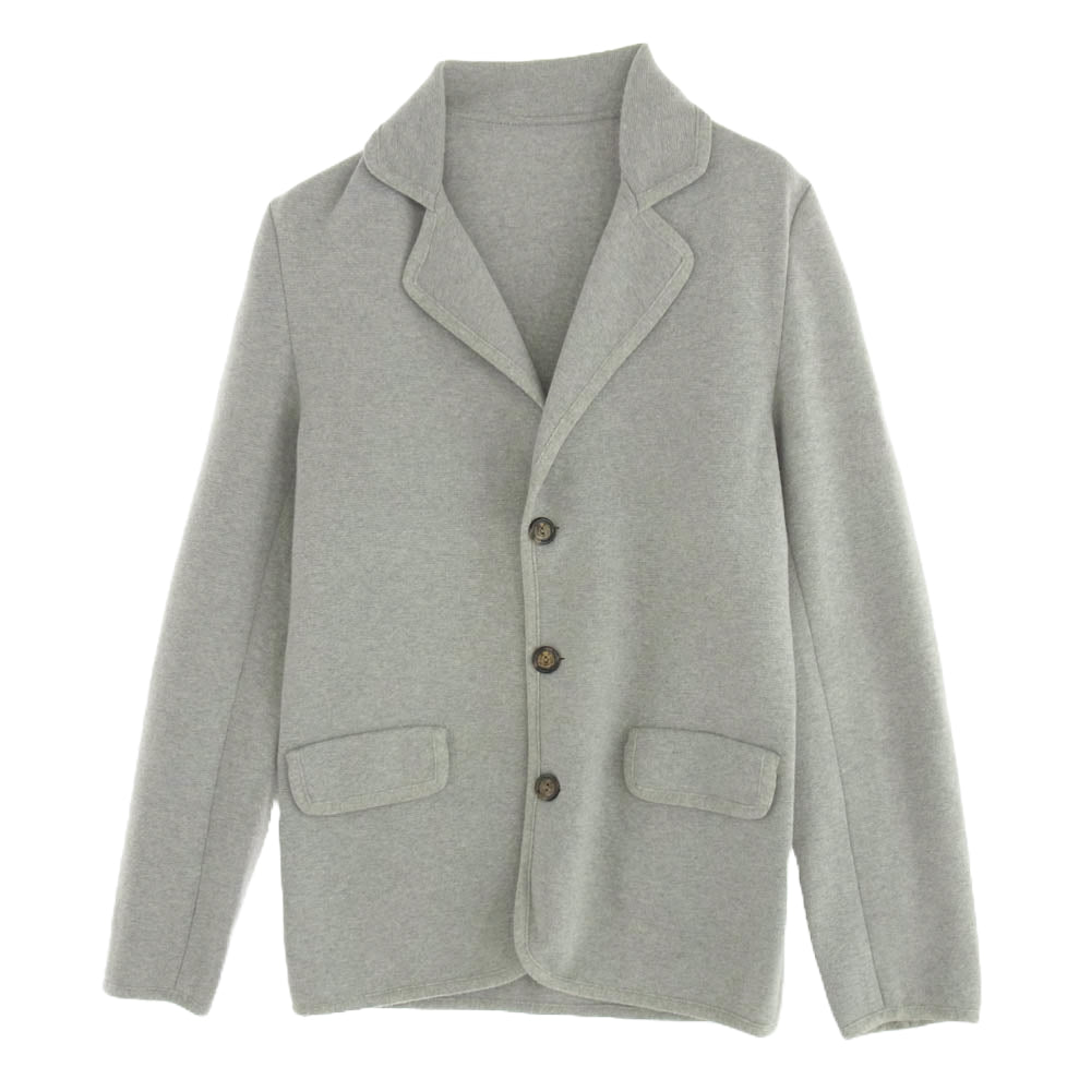 Lucien Pellat-Finet ルシアンペラフィネ バック スカルデザイン コットン テーラード ジャケット グレー系 S【中古】