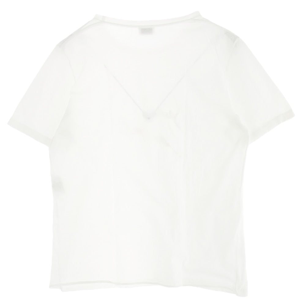 SAINT LAURENT サンローラン 18SS 553378 YBCL2 アニマルロゴ プリント Tシャツ 半袖カットソー ホワイト系 XS【中古】