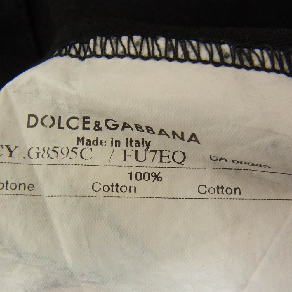 DOLCE&GABBANA ドルチェアンドガッバーナ G8595C FU7EQ ヘンリーネック カットソー 長袖 ブラック系 44【中古】