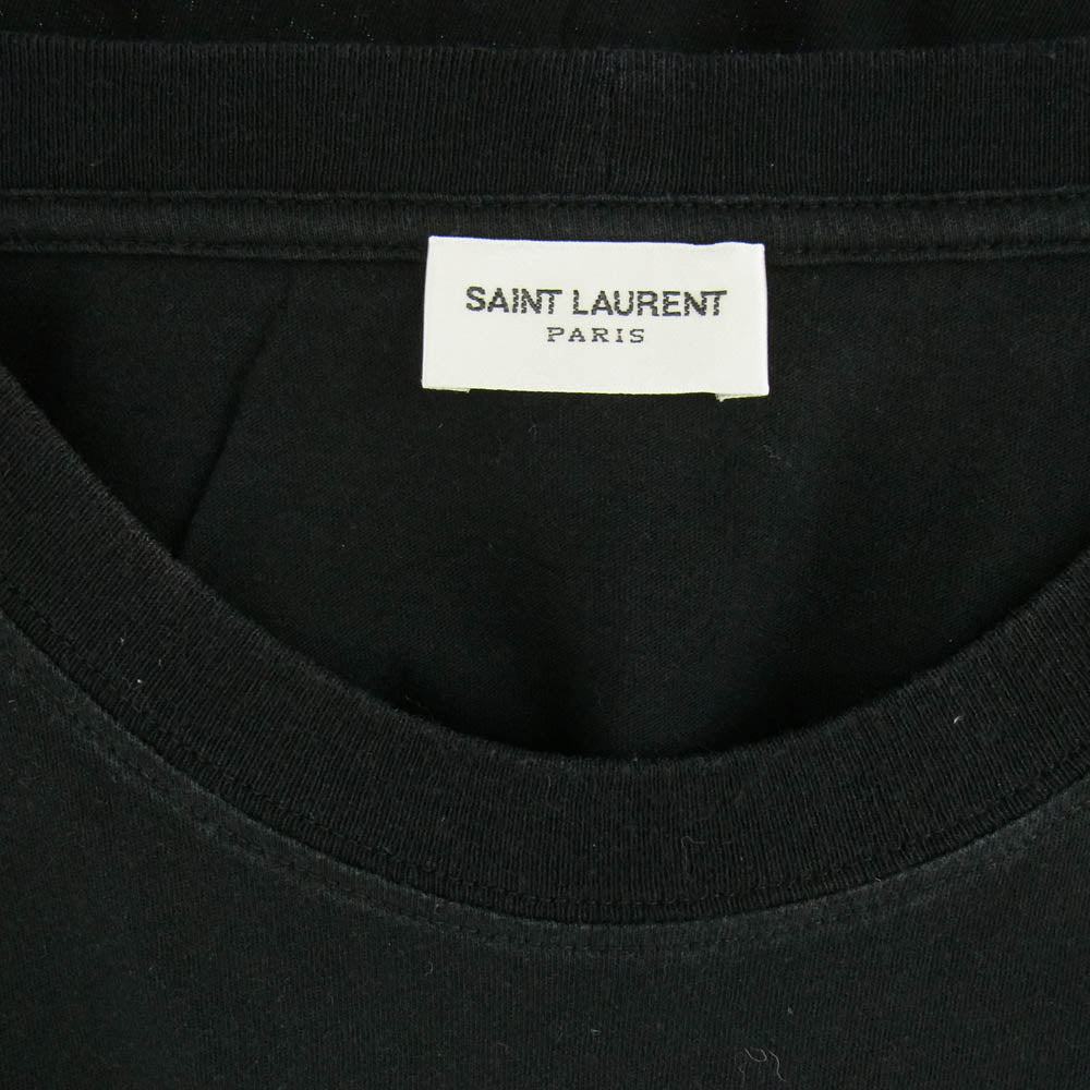 SAINT LAURENT サンローラン 16AW 440746 YB1BE エディ期 Think It プリントTシャツ 半袖カットソー ブラック系 XS【中古】