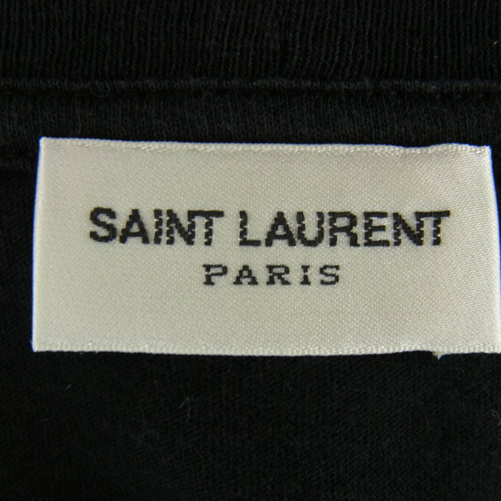 SAINT LAURENT サンローラン 16AW 440746 YB1BE エディ期 Think It プリントTシャツ 半袖カットソー ブラック系 XS【中古】