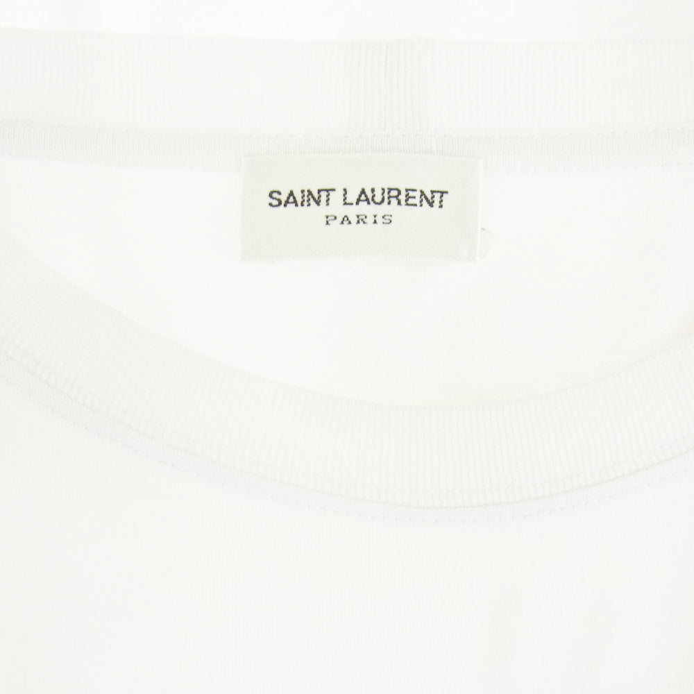 SAINT LAURENT サンローラン 16SS 440750 YB1AE エディ期 PsyChedelic Tee プリント Tシャツ 半袖カットソー ホワイト系 XS【中古】