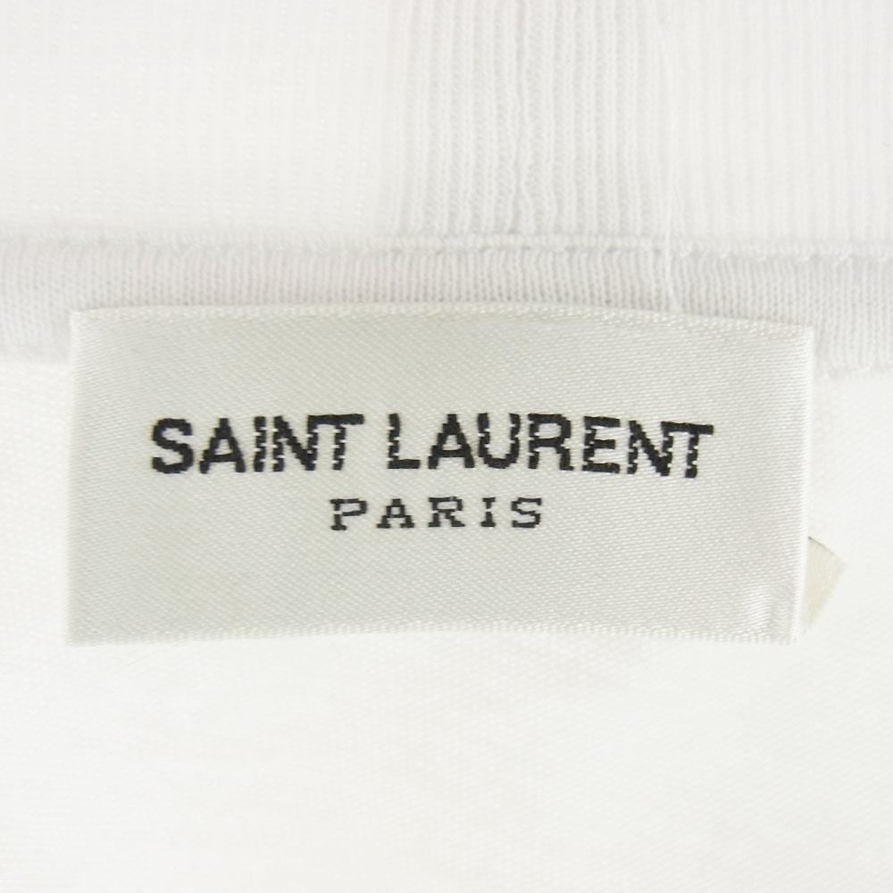 SAINT LAURENT サンローラン 16SS 440750 YB1AE エディ期 PsyChedelic Tee プリント Tシャツ 半袖カットソー ホワイト系 XS【中古】