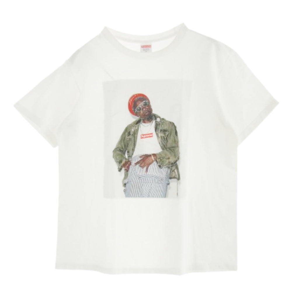 Supreme シュプリーム 22AW Andre 3000 Tee フロントプリント Tシャツ 半袖カットソー ホワイト系 M【中古】