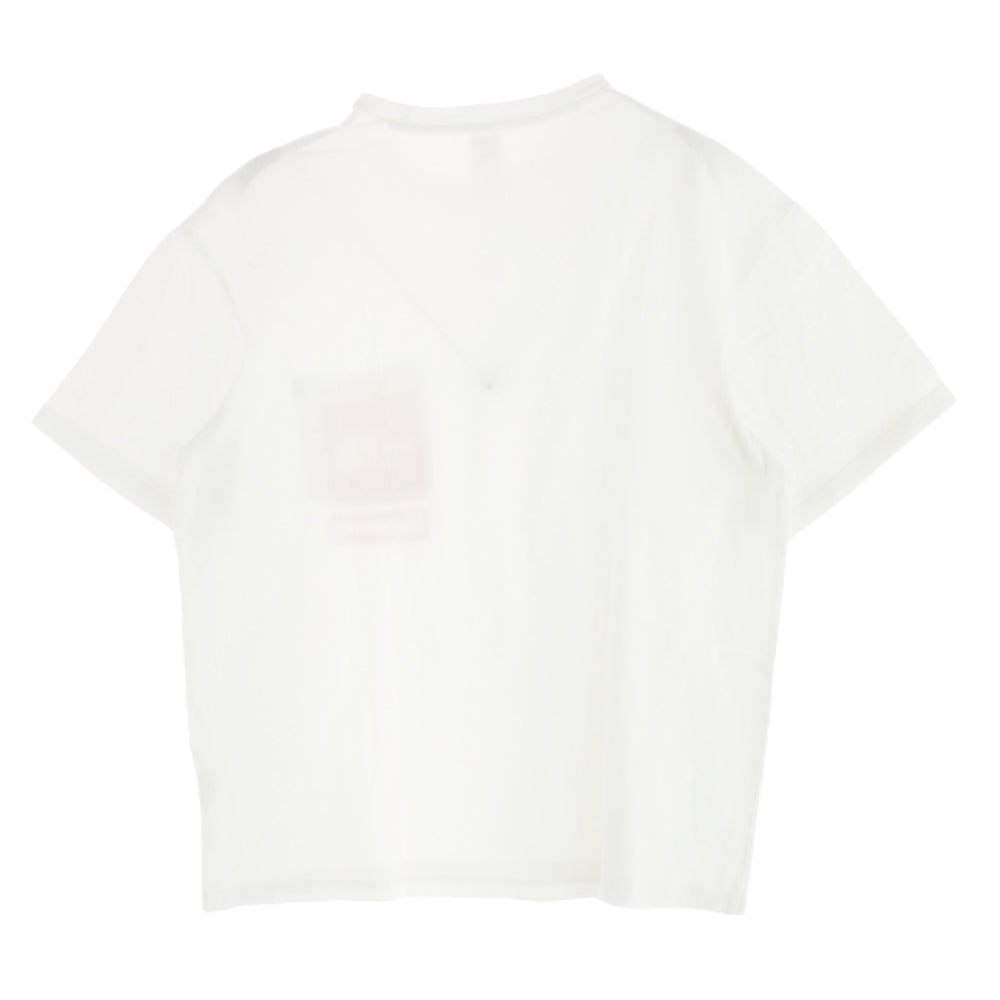 Supreme シュプリーム 23SS NT02309I × THE NORTH FACE ノースフェイス Printed Pocket Tee プリンティド ポケット ロゴ プリント 半袖 Tシャツ カットソー ホワイト系 M【中古】