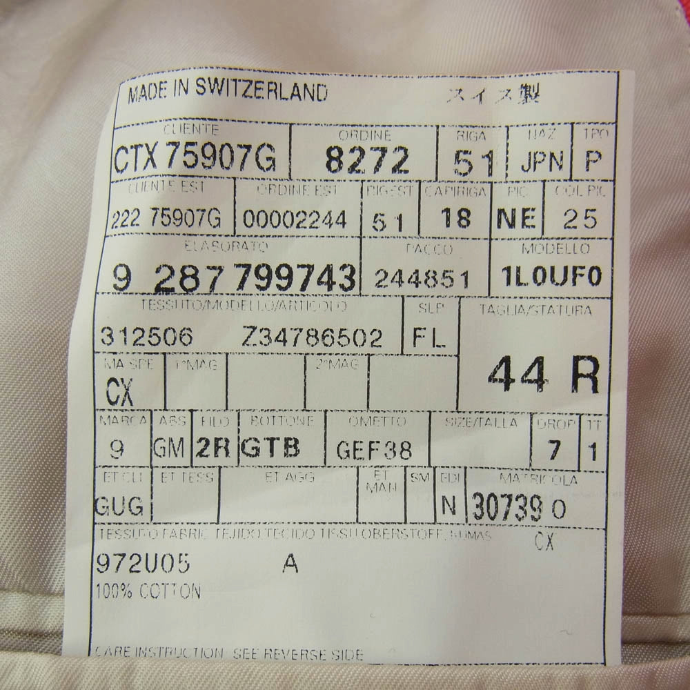 GUCCI グッチ CTX 75907G 2B コットン テーラード ジャケット レッド系 44【中古】