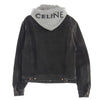CELINE セリーヌ 2Q47294F フード付き フード ドッキング デニム ジャケット グレー系 M【中古】