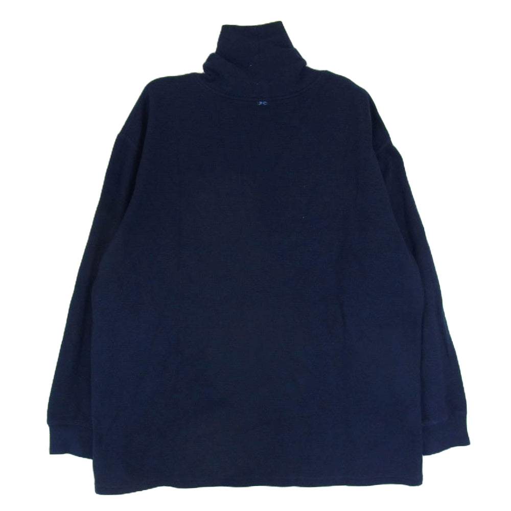 PORTER CLASSIC ポータークラシック H W THERMAL TURTLENECK サーマル タートル ネック ネイビー系 S【中古】