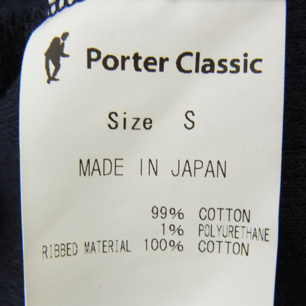 PORTER CLASSIC ポータークラシック H W THERMAL TURTLENECK サーマル タートル ネック ネイビー系 S【中古】