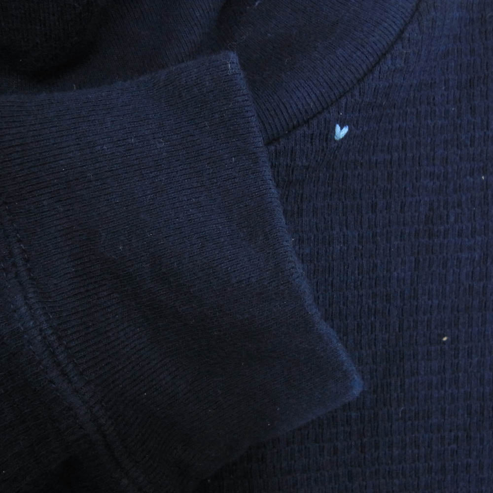 PORTER CLASSIC ポータークラシック H W THERMAL TURTLENECK サーマル タートル ネック ネイビー系 S【中古】