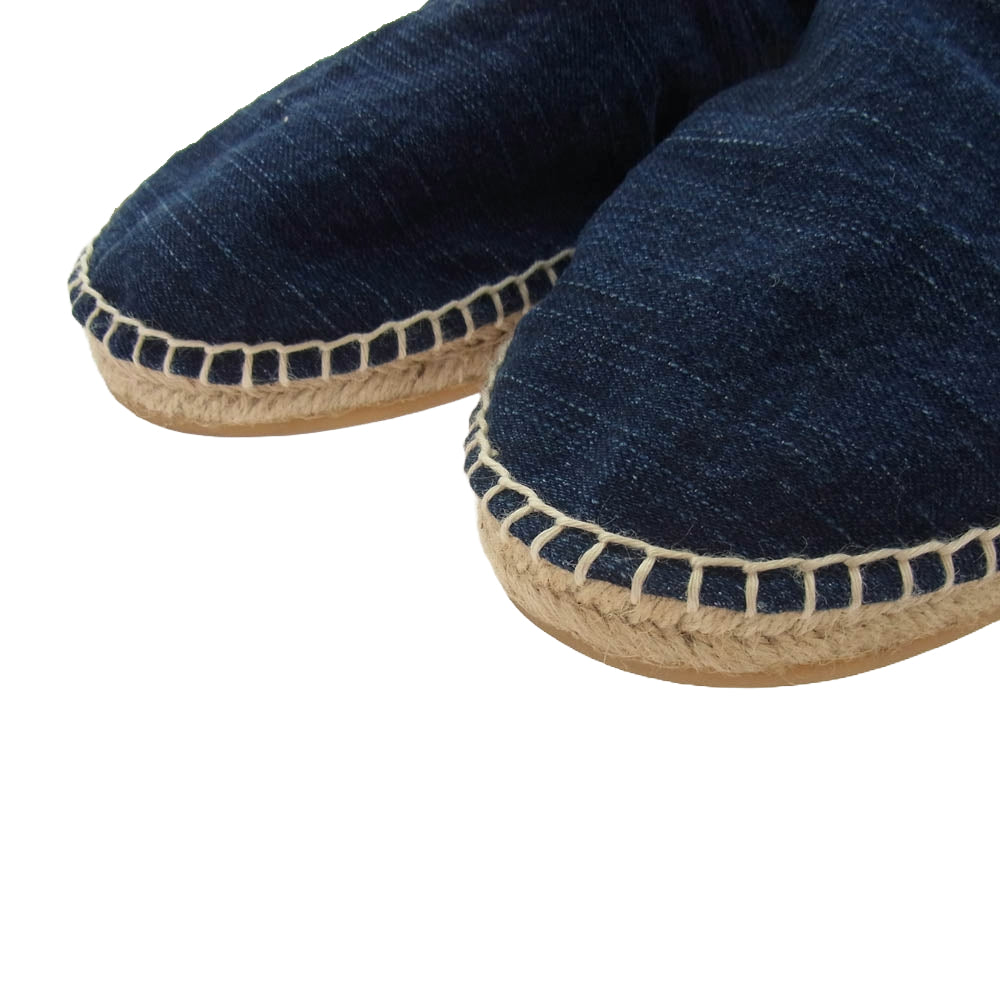 PORTER CLASSIC ポータークラシック ESPADRILLES DENIM エスパドリーユ デニム シューズ インディゴ インディゴブルー系 27cm【中古】