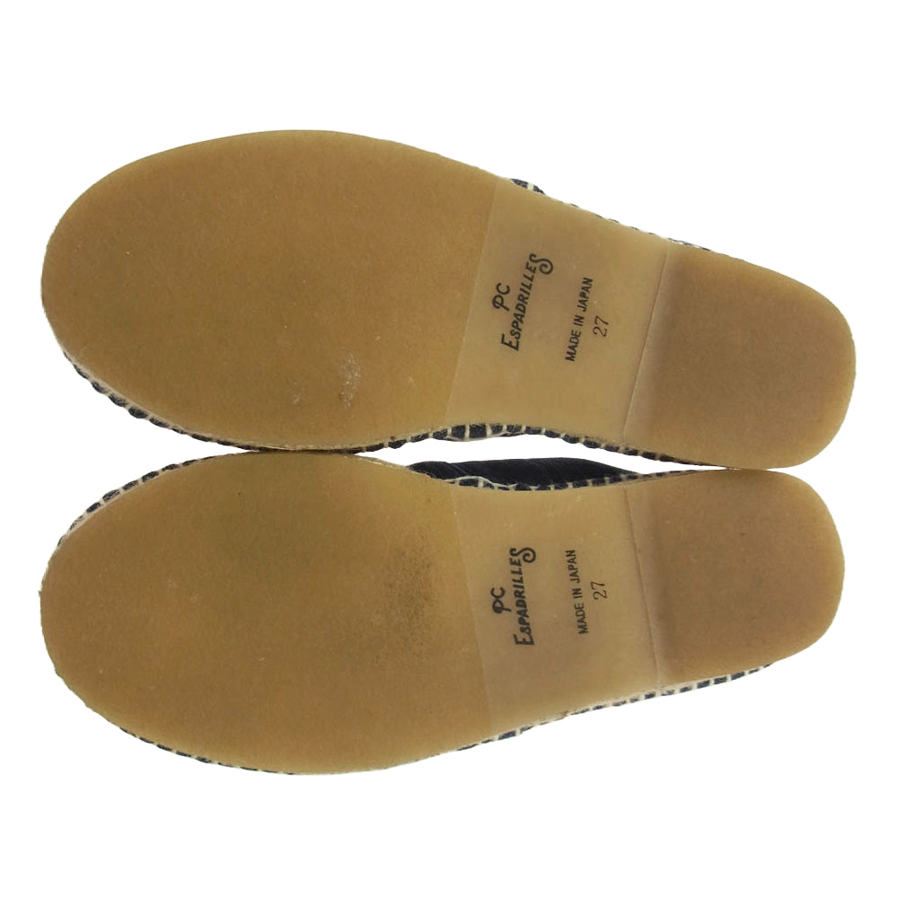 PORTER CLASSIC ポータークラシック ESPADRILLES DENIM エスパドリーユ デニム シューズ インディゴ インディゴブルー系 27cm【中古】