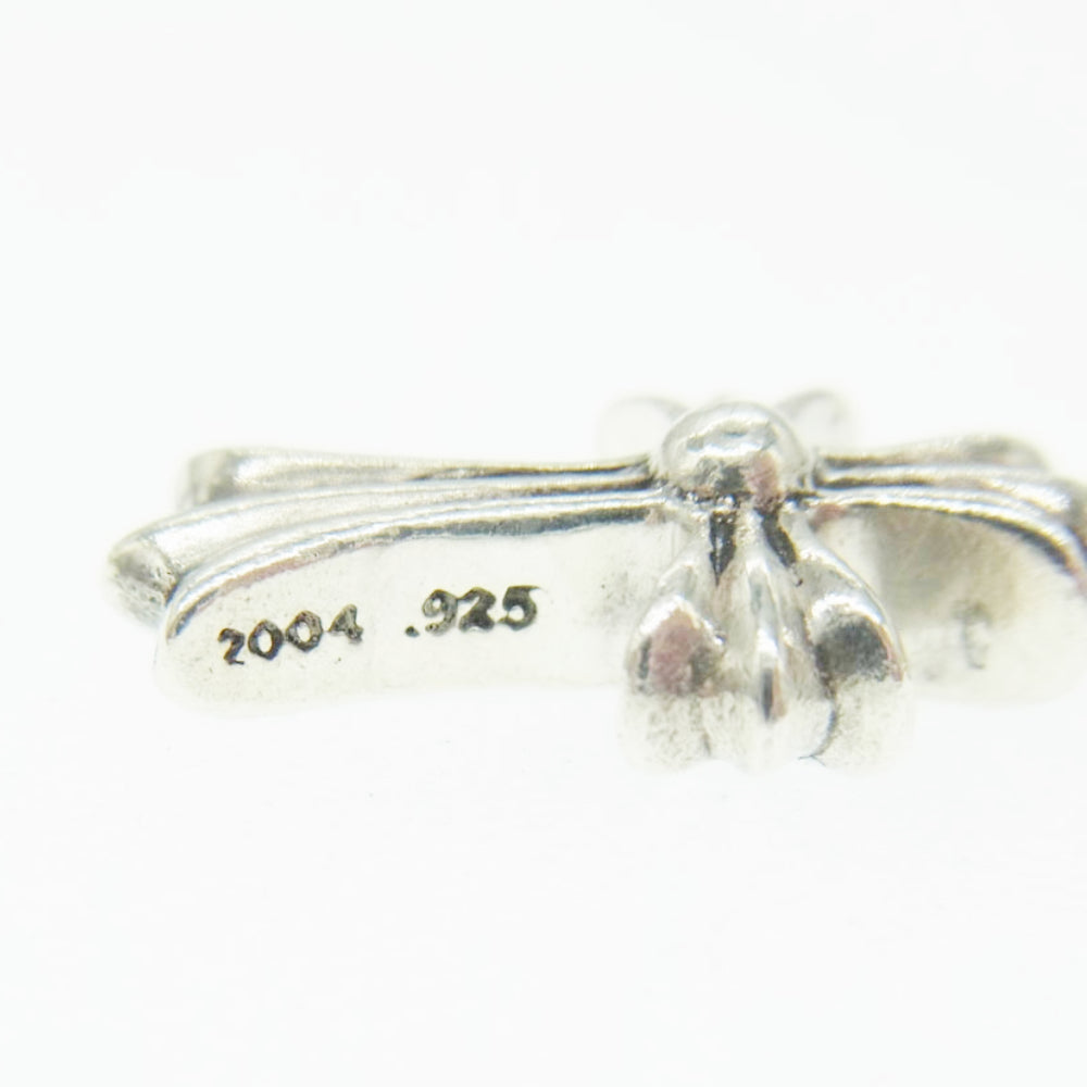 CHROME HEARTS クロムハーツ（原本無） CRS BBYFAT P SAP ベイビーファット クロス チャーム パヴェサファイア ペンダントトップ シルバー系 ブルー系【中古】