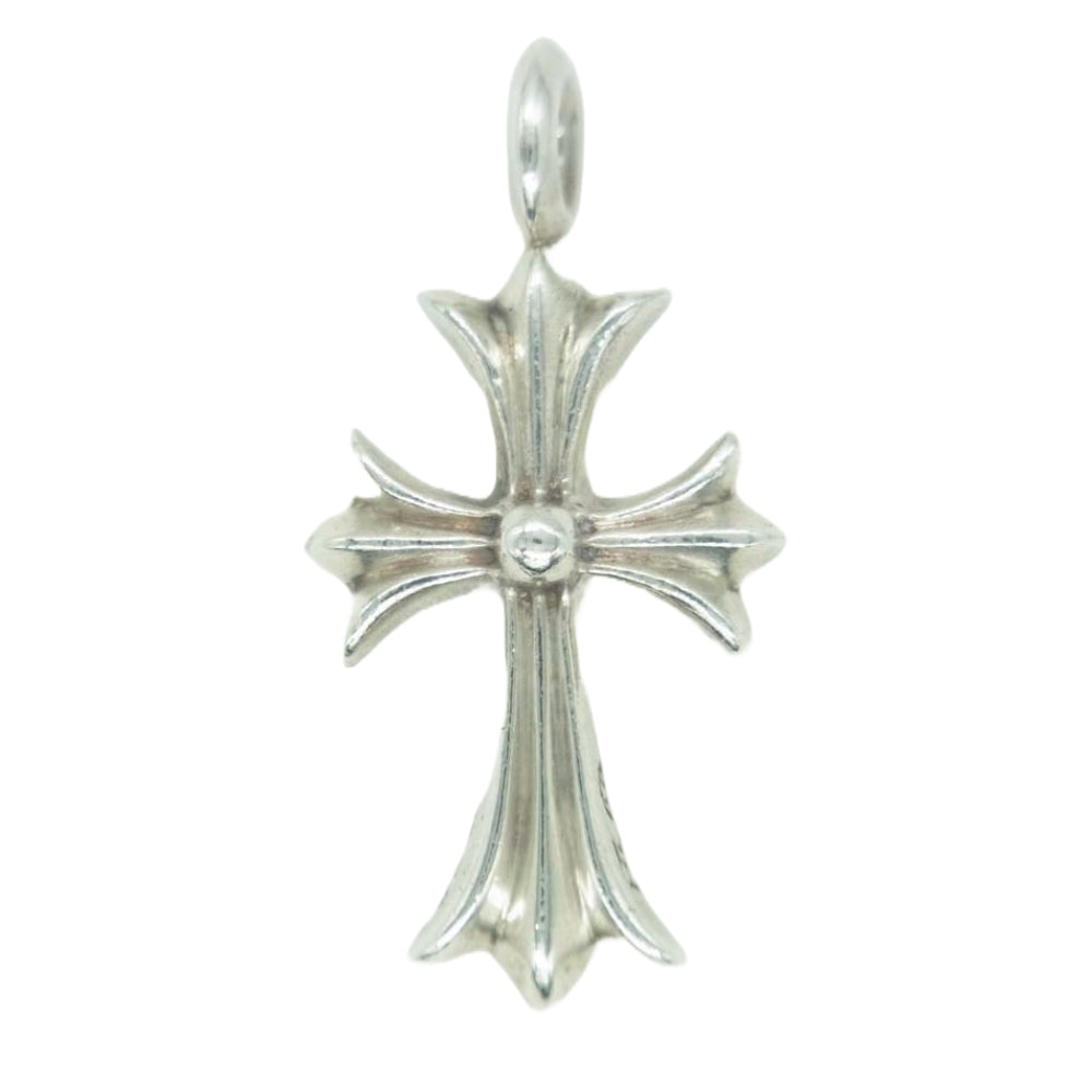 CHROME HEARTS クロムハーツ（原本無） TNY CRSF P DMND タイニーファット クロス パヴェブラックダイヤ ペンダントトップ ブラック系 シルバー系【中古】