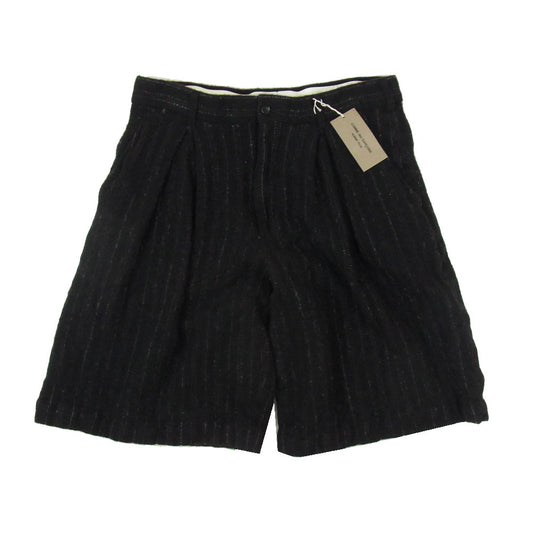 COMME des GARCONS HOMME PLUS コムデギャルソンオムプリュス AD2024 PN-P026 ウール 縮絨 ストライプ パンツ ブラック系 M【新古品】【未使用】【中古】