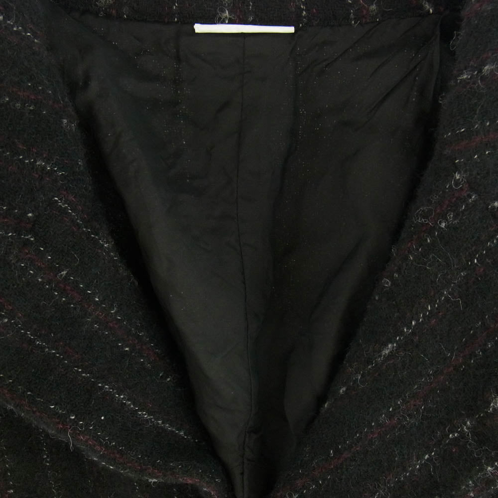 COMME des GARCONS HOMME PLUS コムデギャルソンオムプリュス AD2024 PN-J027 ウール 縮絨 ストライプ テーラード ジャケット レッド ブラック ホワイト ブラック系 M【新古品】【未使用】【中古】