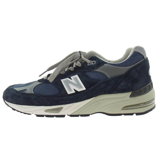 NEW BALANCE ニューバランス M991NV ローカット スニーカー Navy ネイビー Made in UK 20周年記念 アニバーサリー モデル ネイビー系 27cm【新古品】【未使用】【中古】