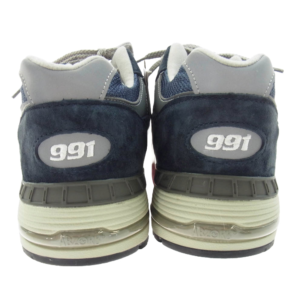 NEW BALANCE ニューバランス M991NV ローカット スニーカー Navy ネイビー Made in UK 20周年記念 アニバーサリー モデル ネイビー系 27cm【新古品】【未使用】【中古】
