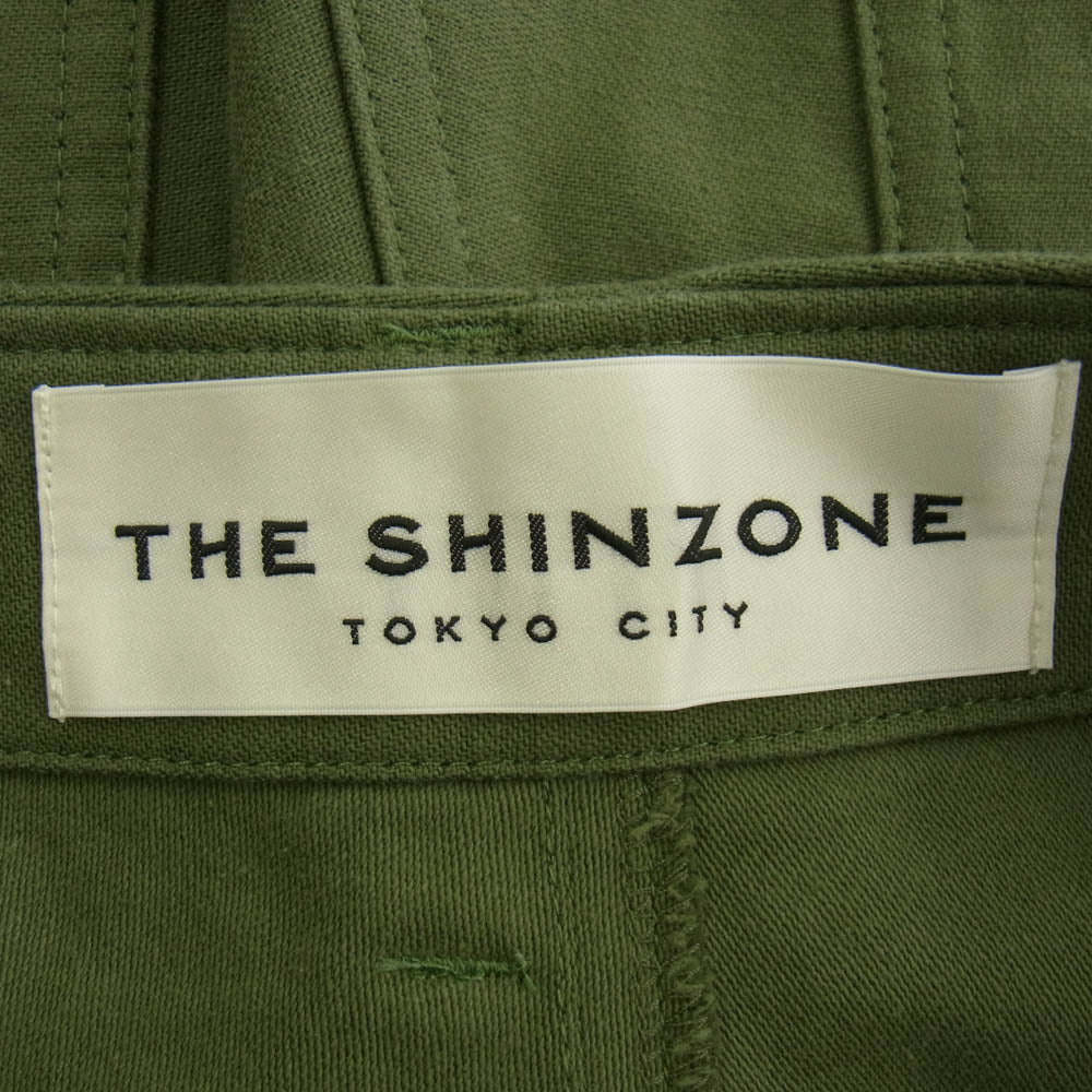 THE SHINZONE ザ シンゾーン 15AMSPA18 BAKER PANTS ベイカー パンツ グリーン系 34【中古】