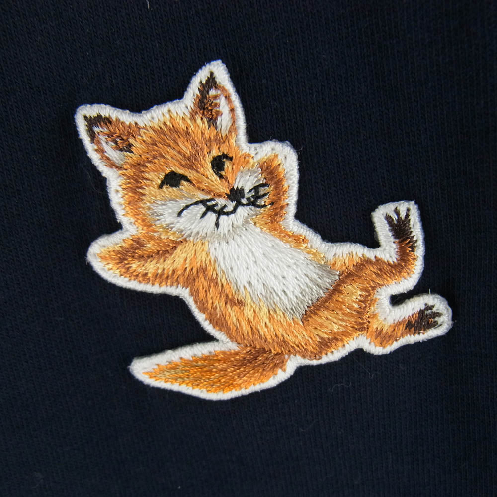 MAISON KITSUNE メゾンキツネ GU00154KJ0010 チラックス フォックス パッチ クラシック 半袖 Tシャツ ネイビー系 XS【中古】