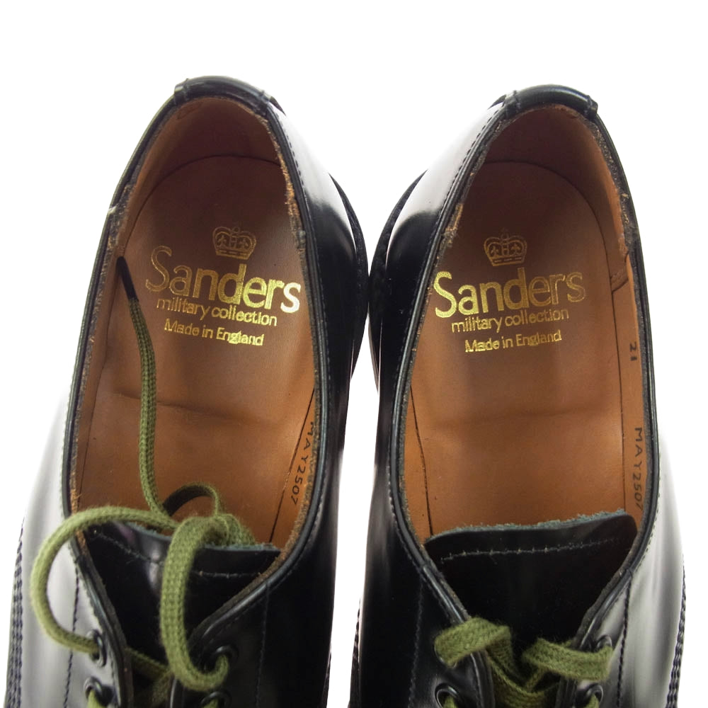 SANDERS サンダース 1522B Female Plain Toe Shoe プレーン トゥ シューズ ブラック系 4.5【中古】