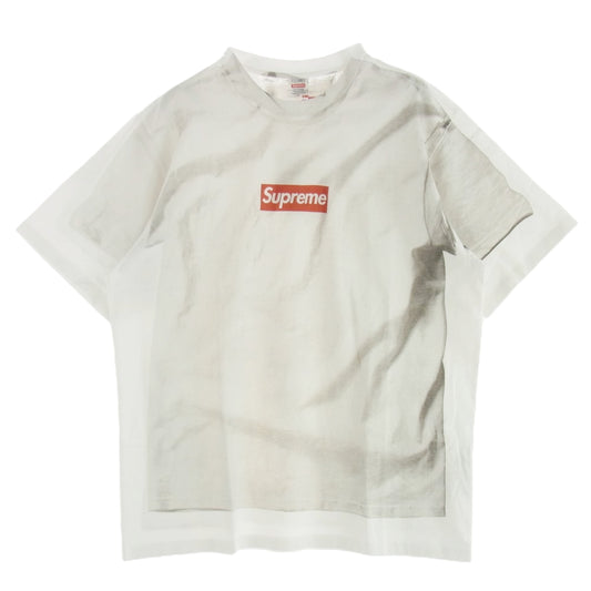 Supreme シュプリーム MM6 Maison Margiela Box Logo Tee エムエムシックス メゾンマルジェラ ボックスロゴ 転写プリント 半袖 Tシャツ ホワイト系 XL【新古品】【未使用】【中古】
