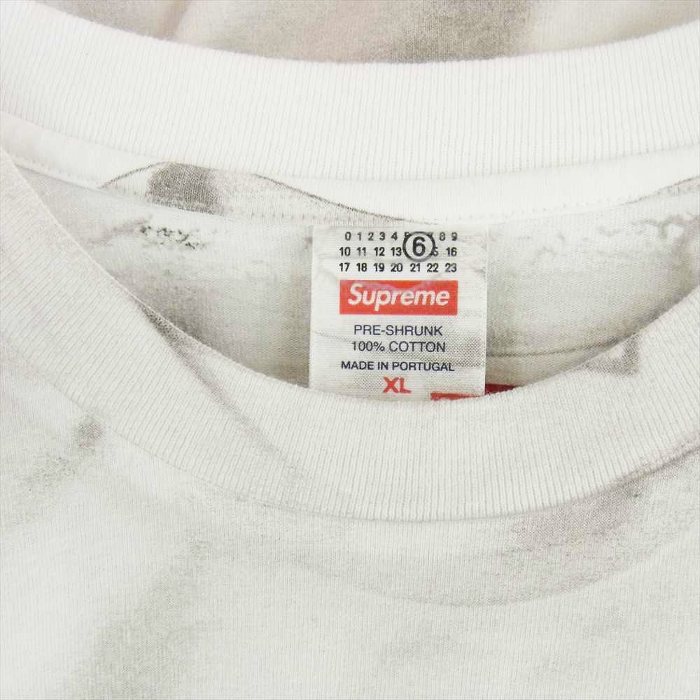 Supreme シュプリーム MM6 Maison Margiela Box Logo Tee エムエムシックス メゾンマルジェラ ボックスロゴ 転写プリント 半袖 Tシャツ ホワイト系 XL【新古品】【未使用】【中古】