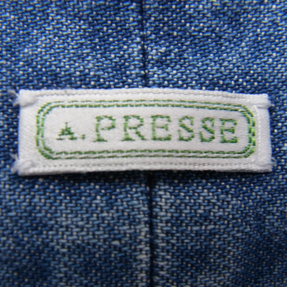 A.PRESSE アプレッセ 22AW 22AAP-02-08H BD Denim Shirt ボタンダウン デニム シャツ 長袖 インディゴブルー系 2【中古】
