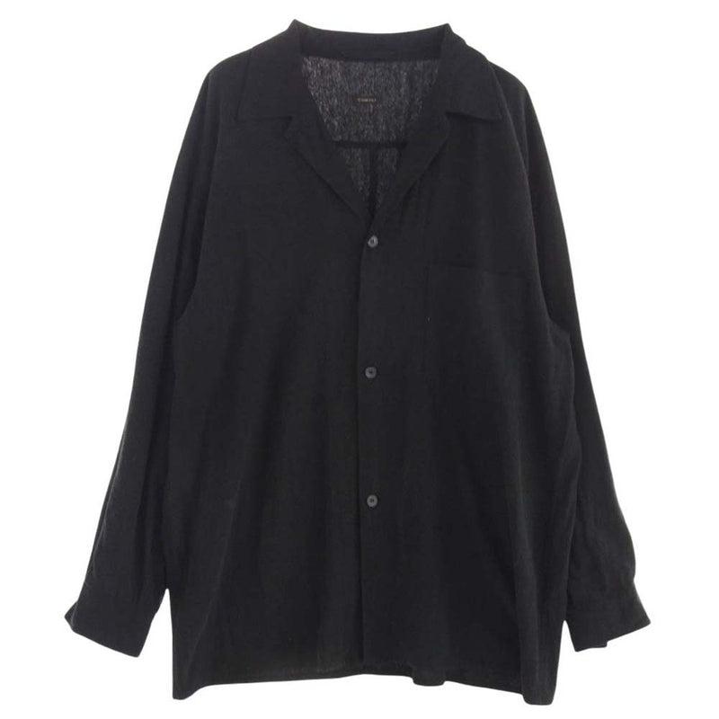 COMOLI コモリ 24SS Z01-01027 シルクノイル シャツジャケット ブラック系 3【中古】