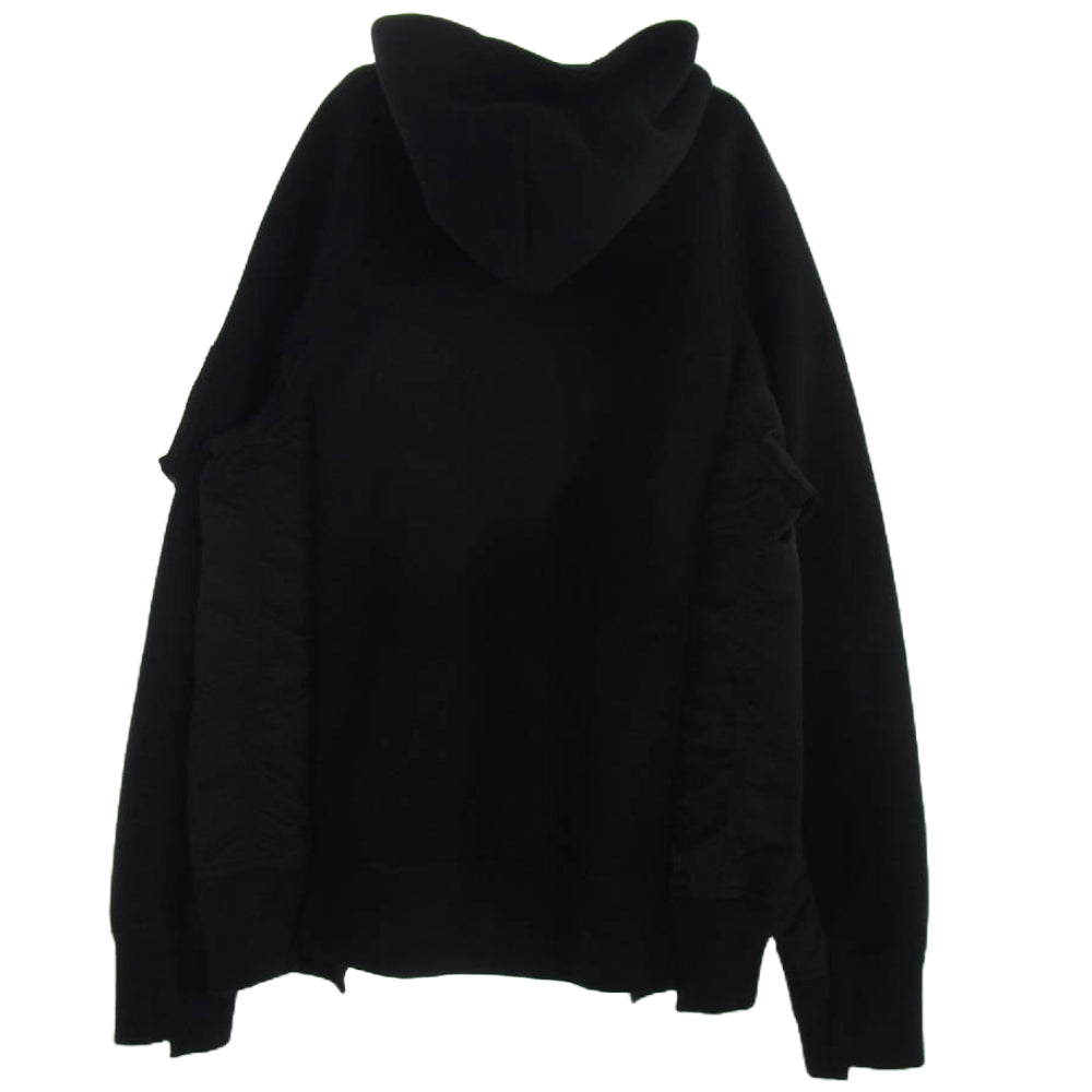 Sacai サカイ SCM-056 Sponge Sweat × Nylon Twill Hoodie ナイロン
