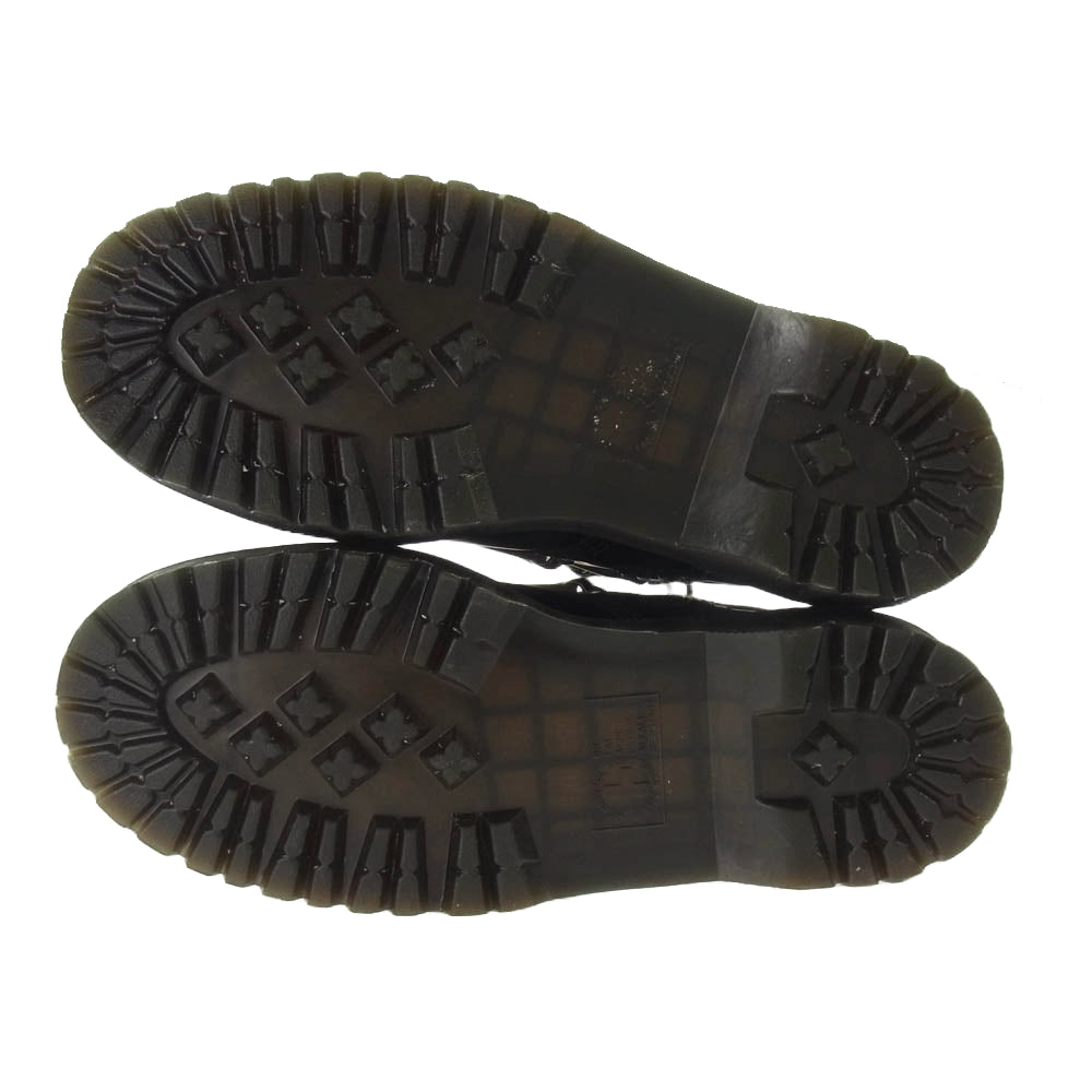 Rick Owens リックオウエンス 27019001 × Dr. Martens ドクターマーチン BEX DS RO Leather Boot レザー レースアップ ブーツ ブラック系 43【中古】