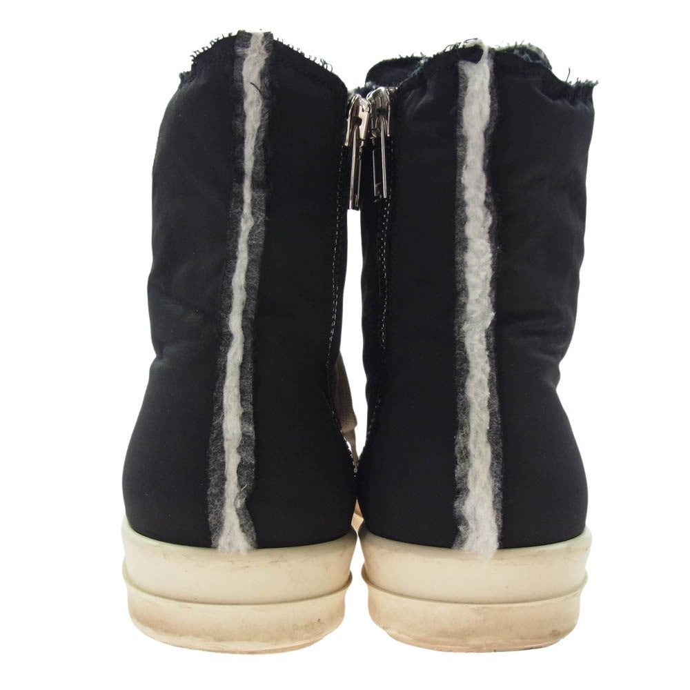 Rick Owens リックオウエンス DU02A3800 MU DRKSHDW ダークシャドウ Gethsemane Padded High ナイロン ハイカット スニーカー ブラック系 43【中古】