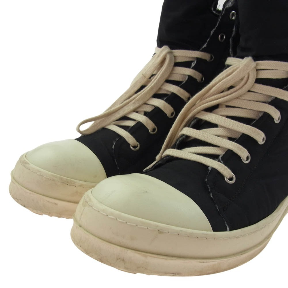 Rick Owens リックオウエンス DU02A3800 MU DRKSHDW ダークシャドウ Gethsemane Padded High ナイロン ハイカット スニーカー ブラック系 43【中古】