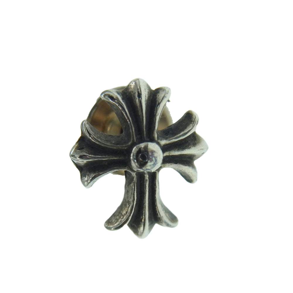 CHROME HEARTS クロムハーツ（原本有） No2 CH CRS CHクロス スタッド クロス シルバー ピアス シルバー系【中古】