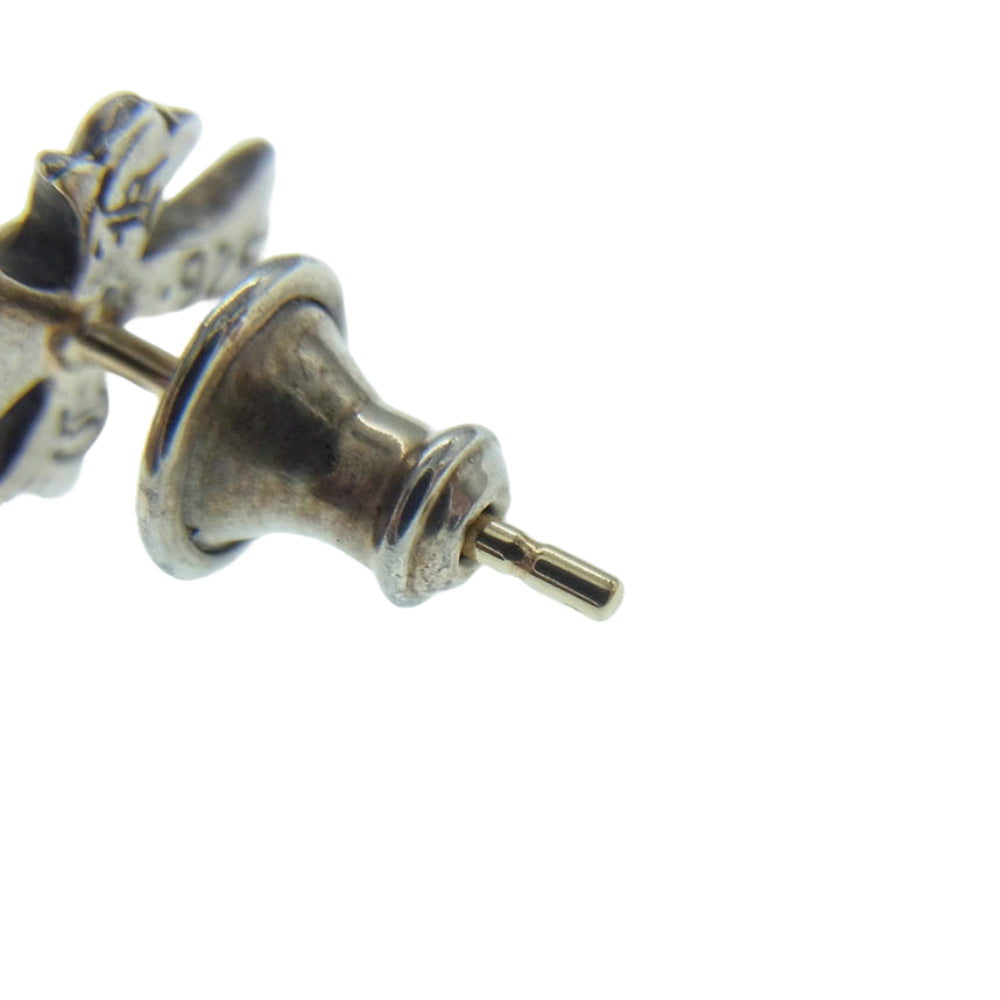 CHROME HEARTS クロムハーツ（原本有） No2 CH CRS CHクロス スタッド クロス シルバー ピアス シルバー系【中古】