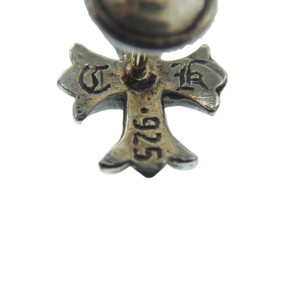CHROME HEARTS クロムハーツ（原本有） No2 CH CRS CHクロス スタッド クロス シルバー ピアス シルバー系【中古】
