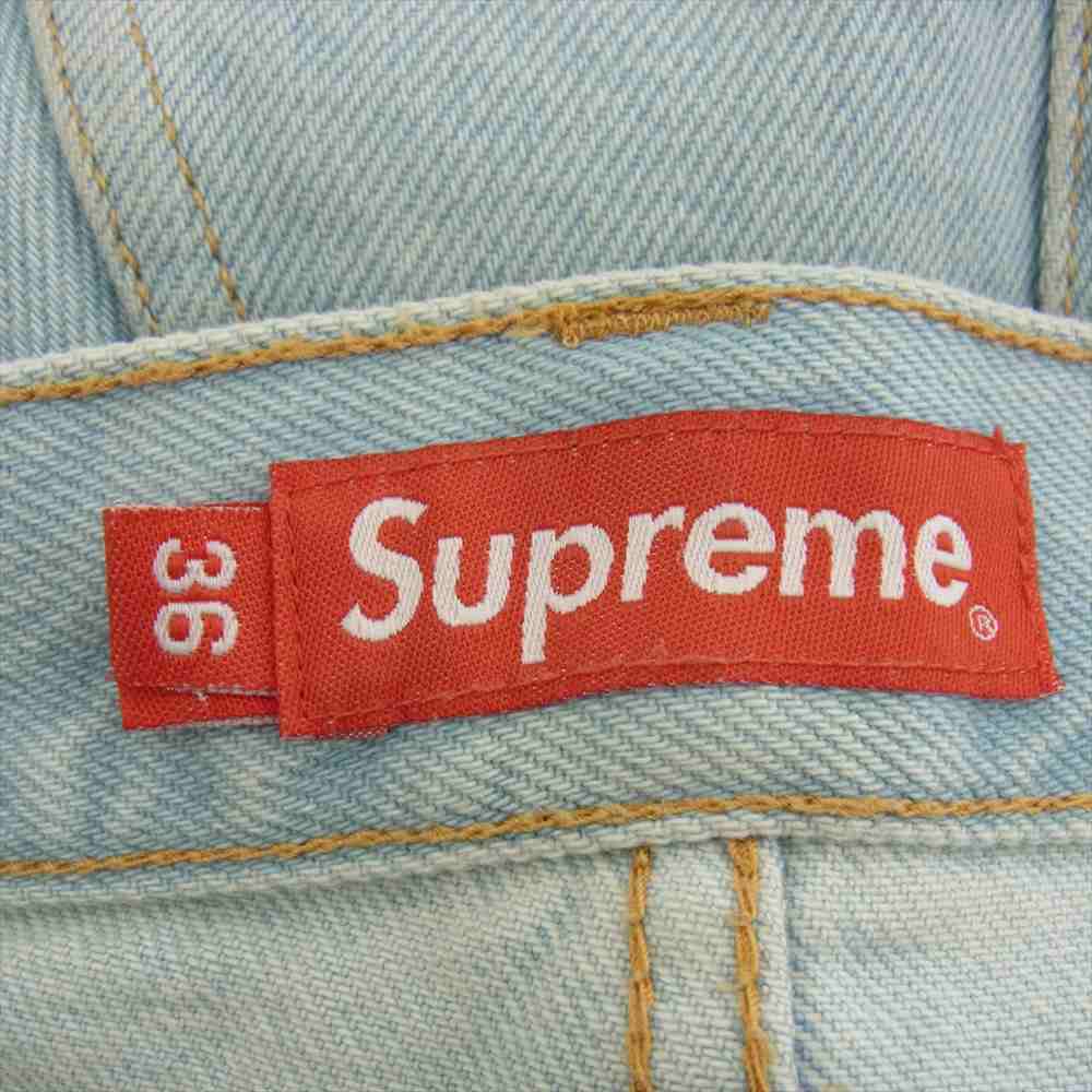 Supreme シュプリーム regular jeans レギュラー ジーンズ デニム パンツ ライトブルー系 36【中古】
