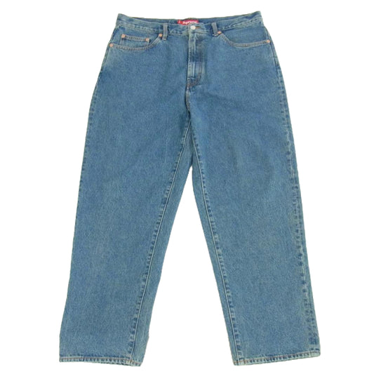 Supreme シュプリーム 23AW BAGGY JEAN Washed Indigo バギー ジーンズ デニム パンツ ライトブルー系 34【中古】