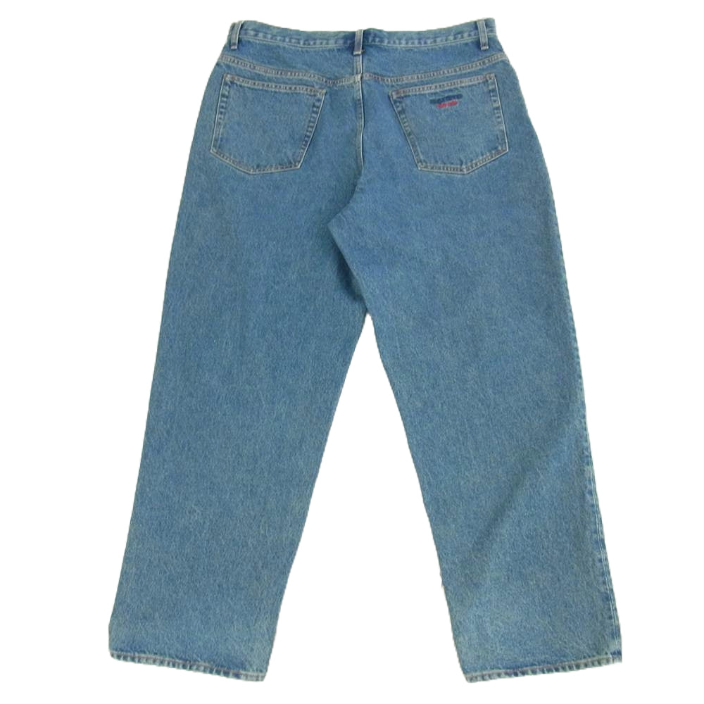Supreme シュプリーム 23AW BAGGY JEAN Washed Indigo バギー ジーンズ デニム パンツ ライトブルー系 34【中古】