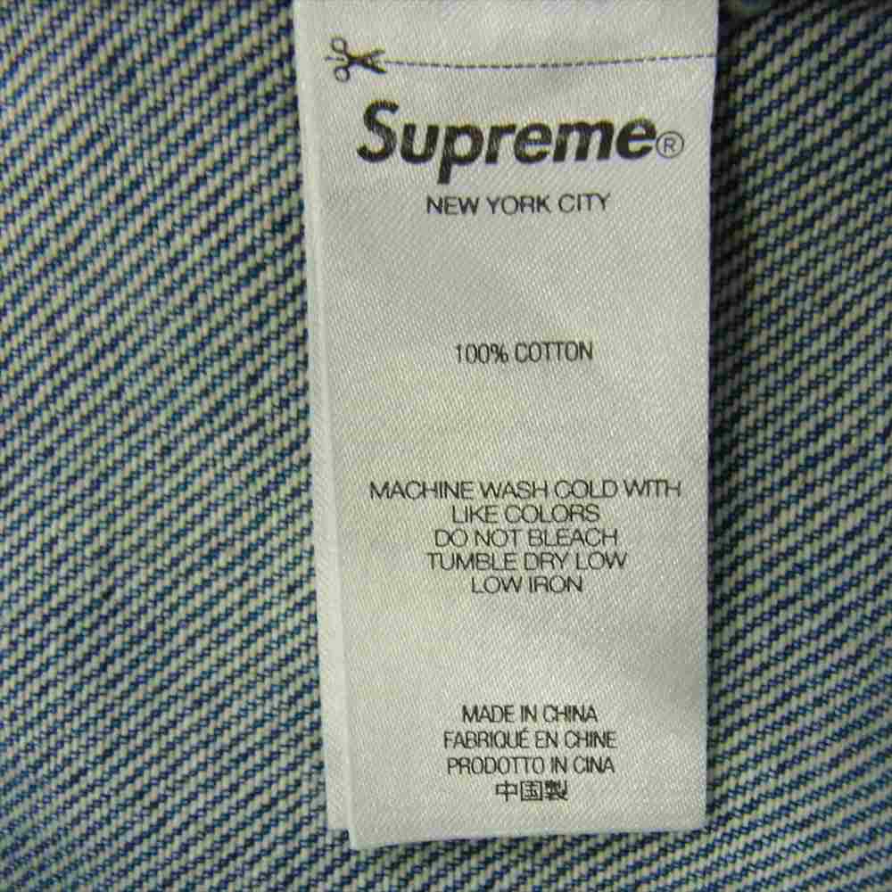 Supreme シュプリーム 23AW BAGGY JEAN Washed Indigo バギー ジーンズ デニム パンツ ライトブルー系 34【中古】