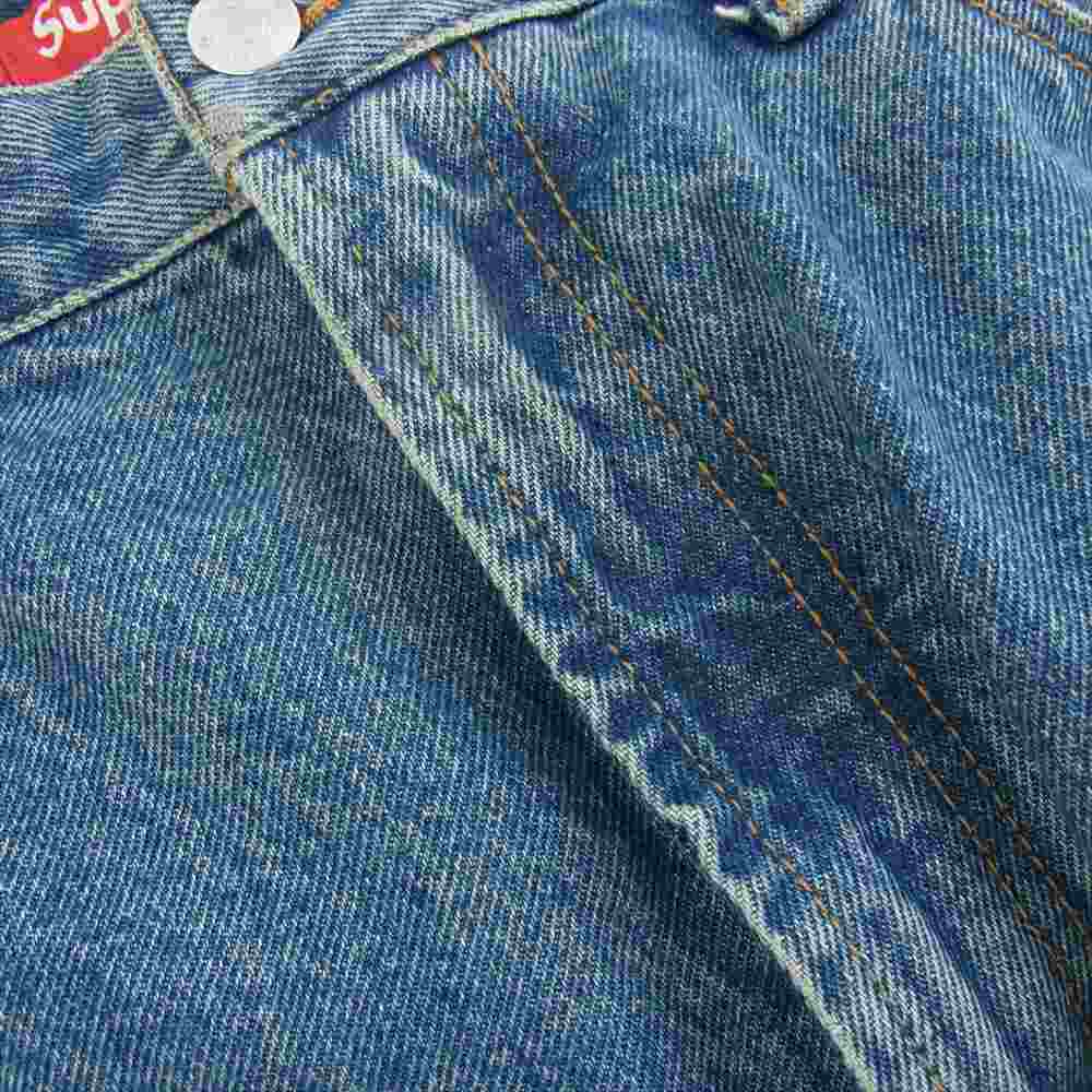 Supreme シュプリーム 23AW BAGGY JEAN Washed Indigo バギー ジーンズ デニム パンツ ライトブルー系 34【中古】