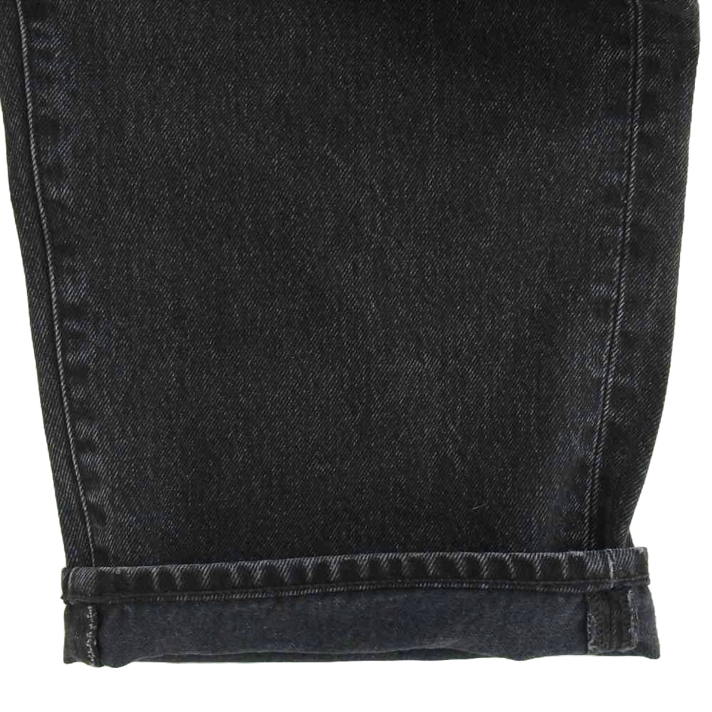 Supreme シュプリーム 23AW BAGGY JEAN Washed Indigo バギー ブラック ジーンズ デニム パンツ グレー系 34【中古】