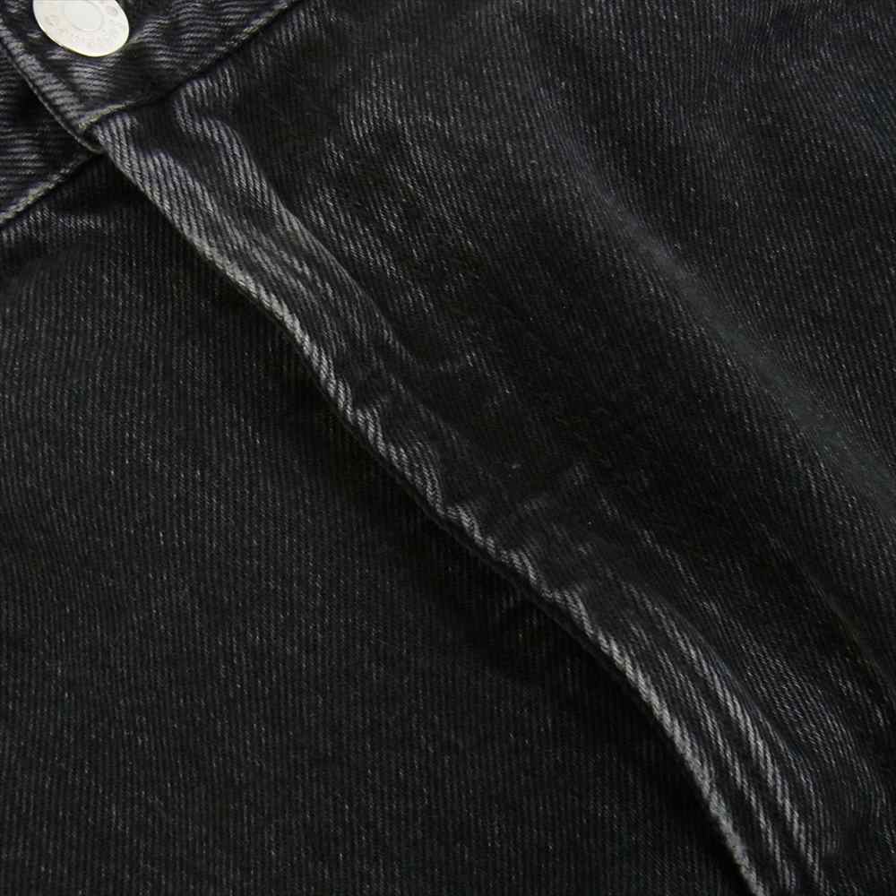 Supreme シュプリーム 23AW BAGGY JEAN Washed Indigo バギー ブラック ジーンズ デニム パンツ グレー系 34【中古】